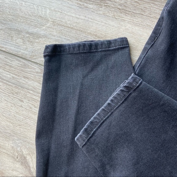 Current Elliott The Fused High Waist Stiletto Jeans Faux-Leather Trim - Picture 6 of 15